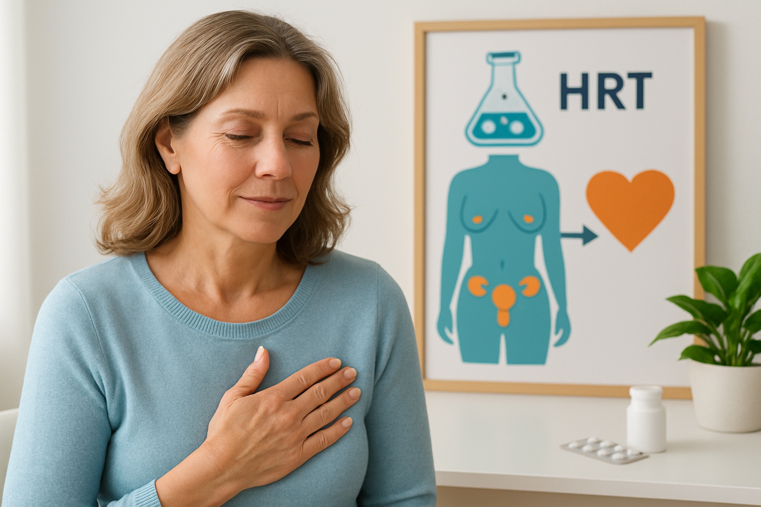 Paar mittleren Alters im vertrauten Gespräch über Intimität und Wechseljahre